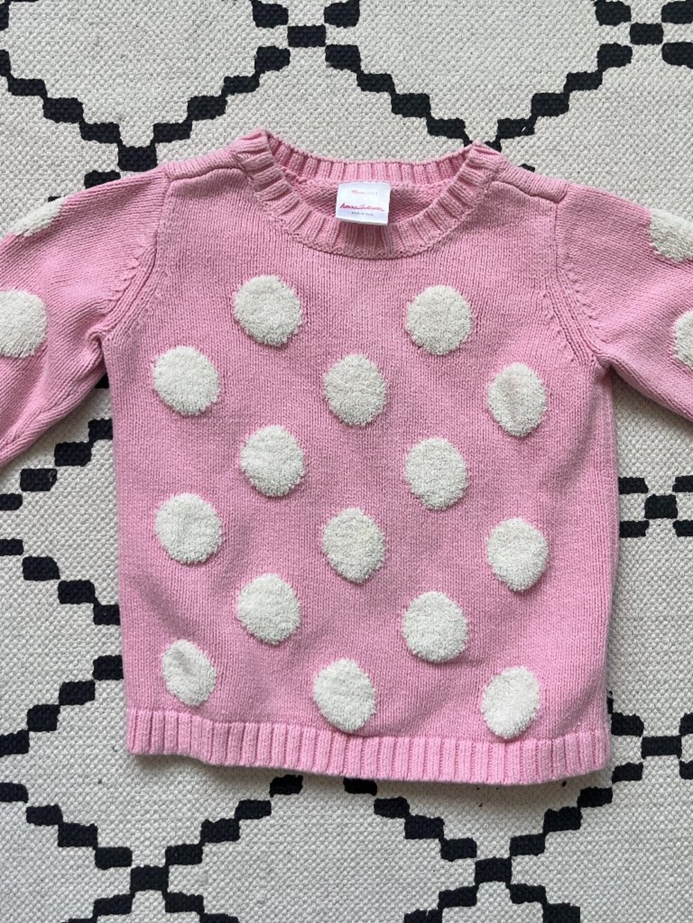 Hanna Andersson Polka Dot Knit Sweater